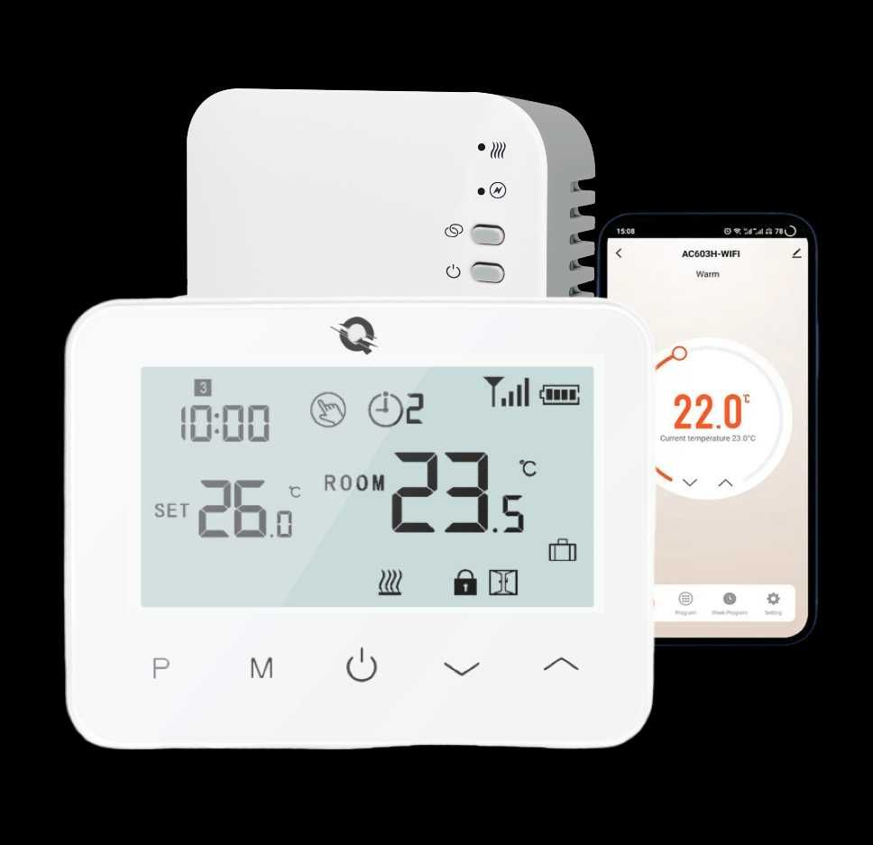 Kit Automatizare Smart Q20 Controller Pardoseala Full Wireless