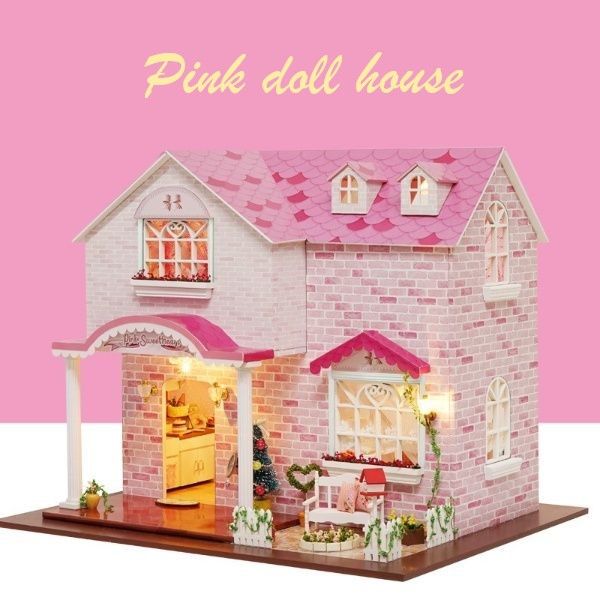 Casa De Papusi Din Lemn Adtec Model Pink Doll Medias Olx Ro