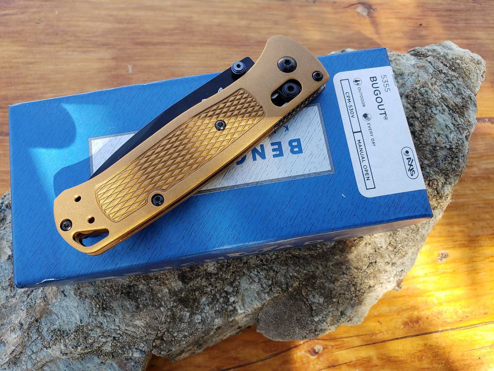 Cutit Briceag Benchmade Bugout Titan Vanatoare Pescuit Militar