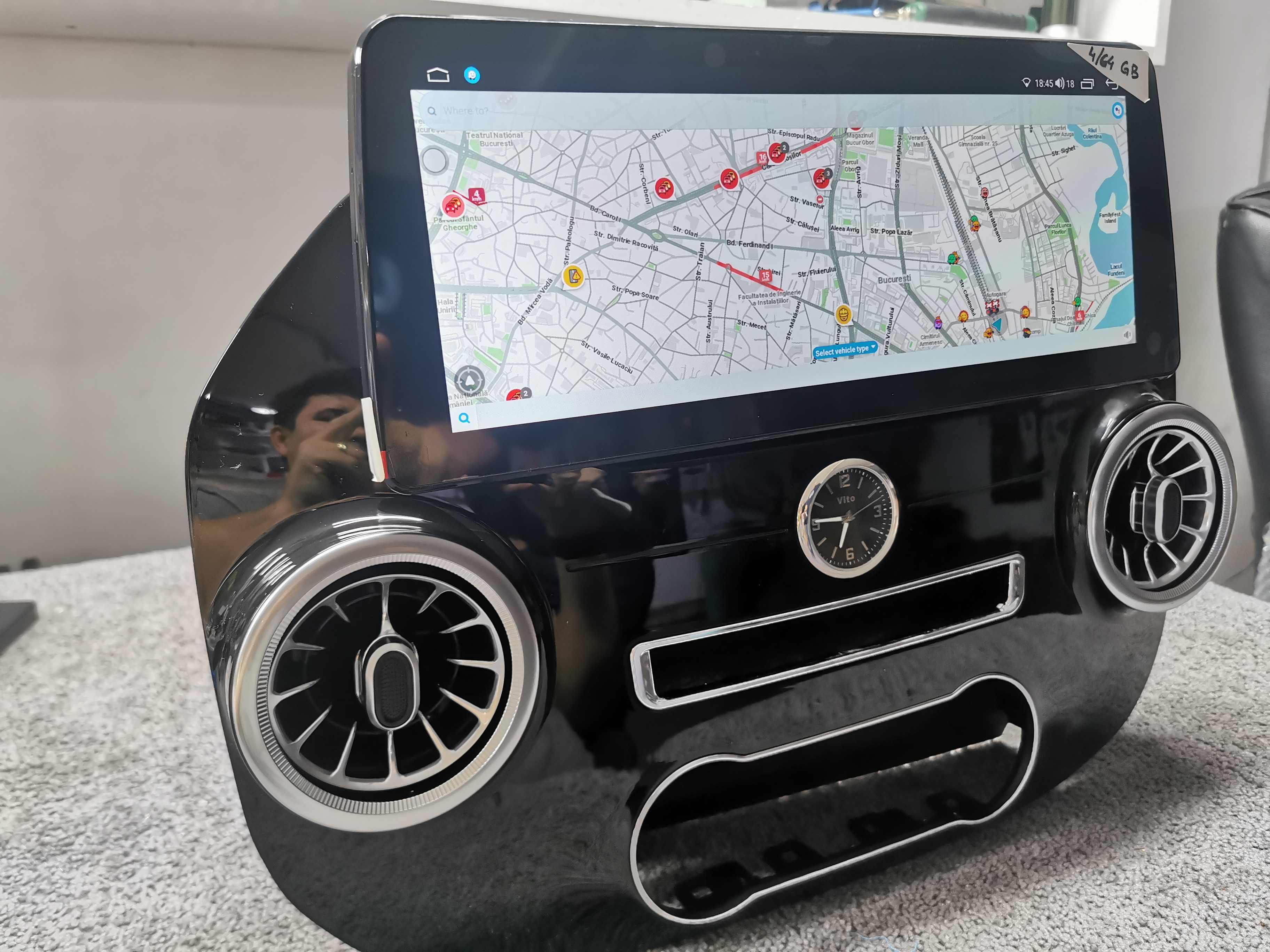 Navigatie Android Mercedes Vito Viano Octacore Gb Port Sim