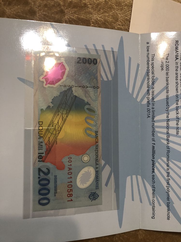 Bancnota 2000 Lei Eclipsa Seria A Pitesti OLX Ro