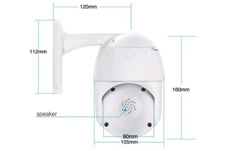 5 0МП Уличная поворотная WiFi IP камера наблюдения PTZ outdoor camera