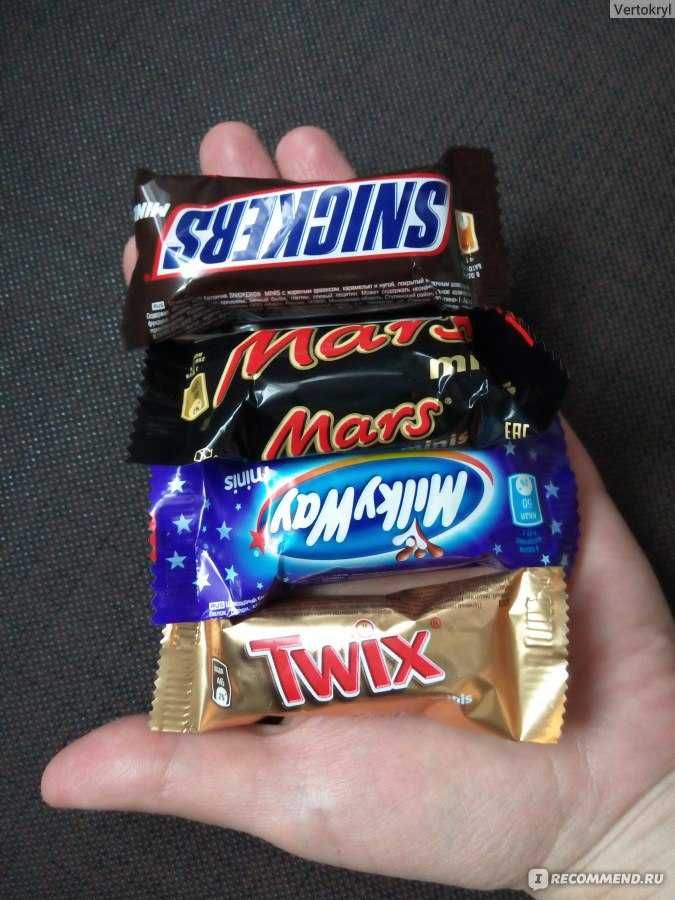 Конфеты Snikers twix mars milky way minis оптом 3 200 тг