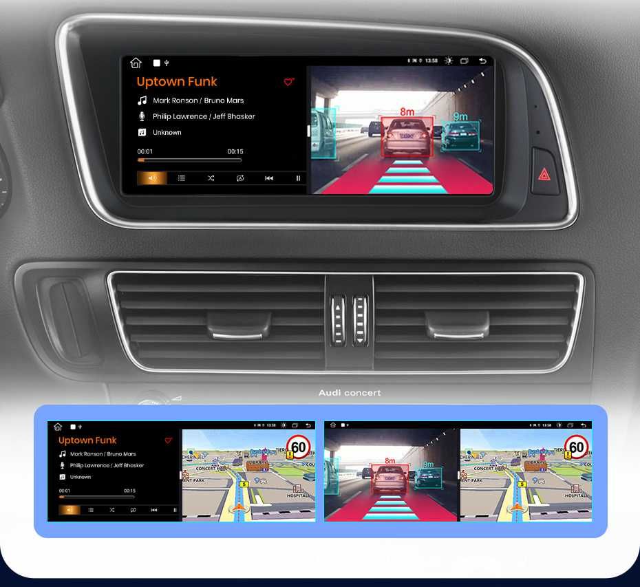 Navigatie Android Audi Q Gb Ram Carplay Wireless