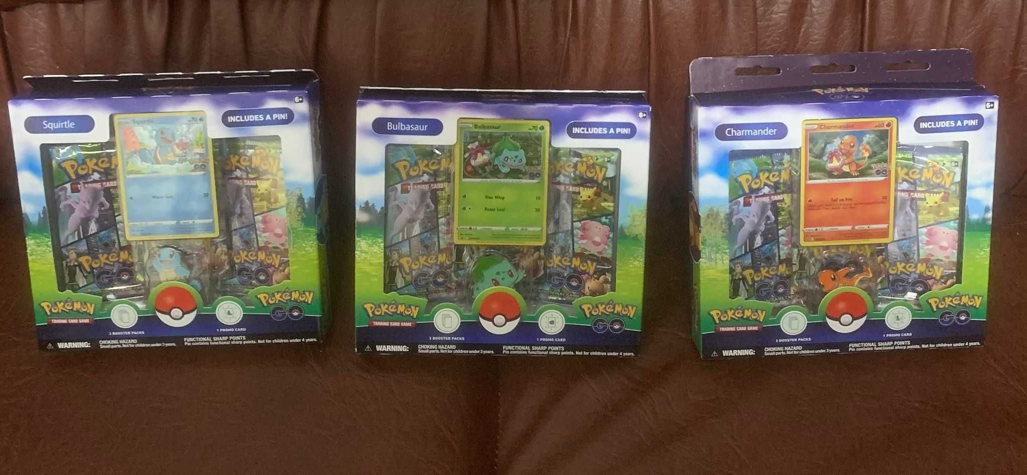 Cartonase Pokemon Tcg Pokemon Go Pin Squirtle Bulbasaur Charmander