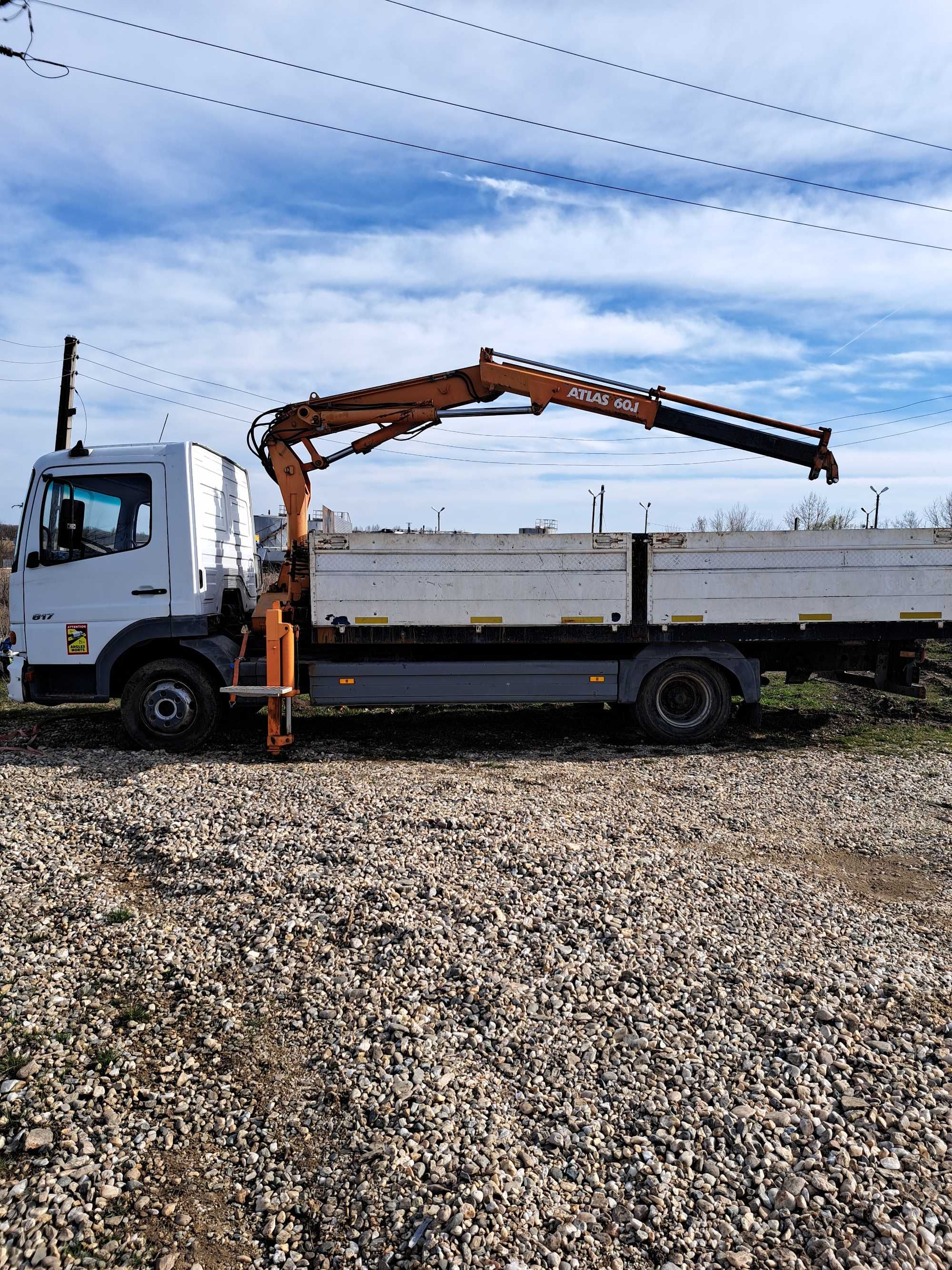 Vand Camion Mercedes Atego 817 An 2001 Cu Macara Atlas Pitesti OLX Ro