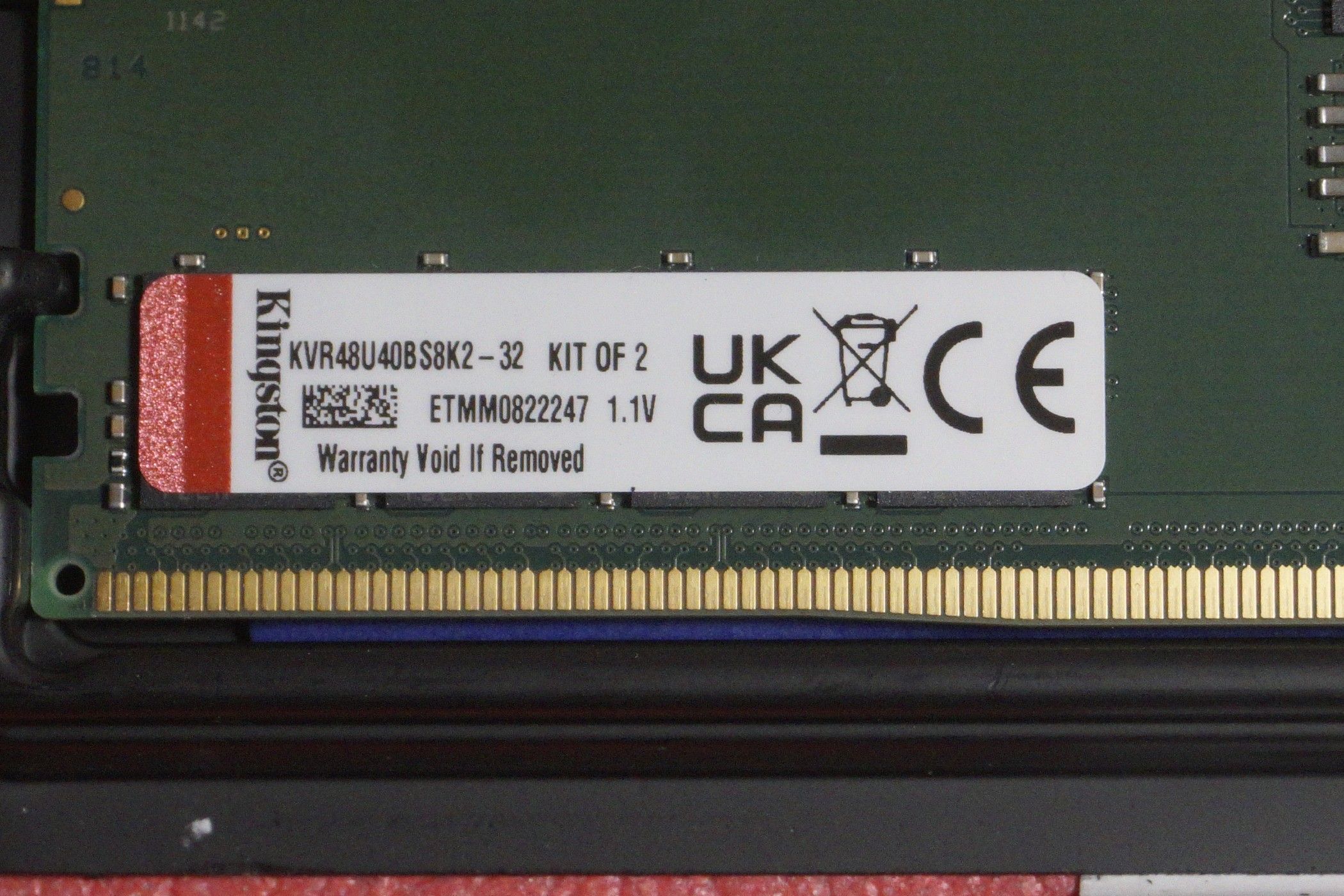 2х16GB 32GB DDR5 RAM Kingston 4800Mhz KVR48U40BS8K2 гр София Яворов