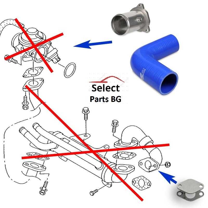 Egr Delete Racepipe Race Pipe Vw Audi Seat Skoda Mm Tdi