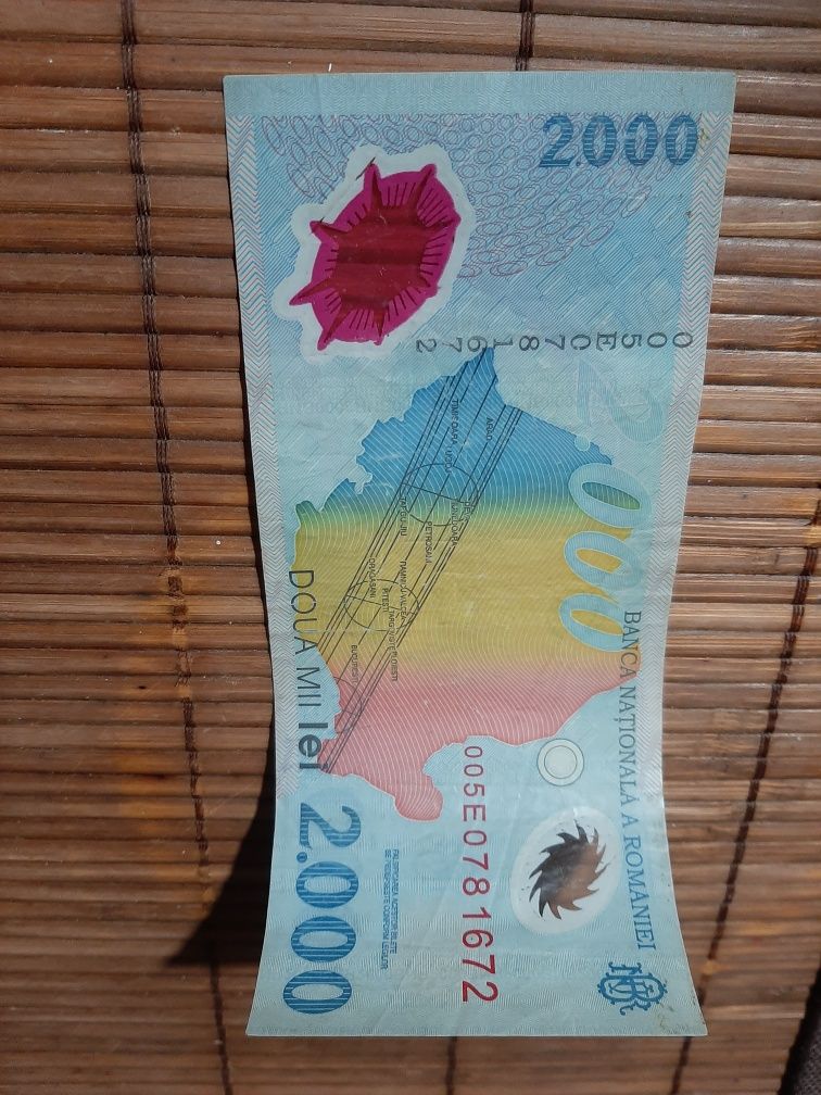 Vând bancnota de 2000 lei cu eclipsa 1999 Suceava OLX ro