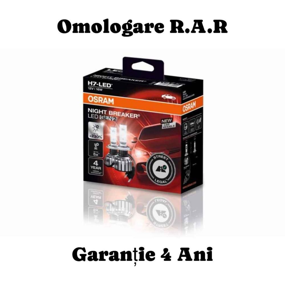 Becuri Led H H Osram Night Breaker Omologate R A R Garantie