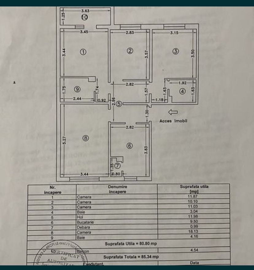 Apartament 4 Camere Decomandat 85 Mp Soveja Zona Inel 1 Eden