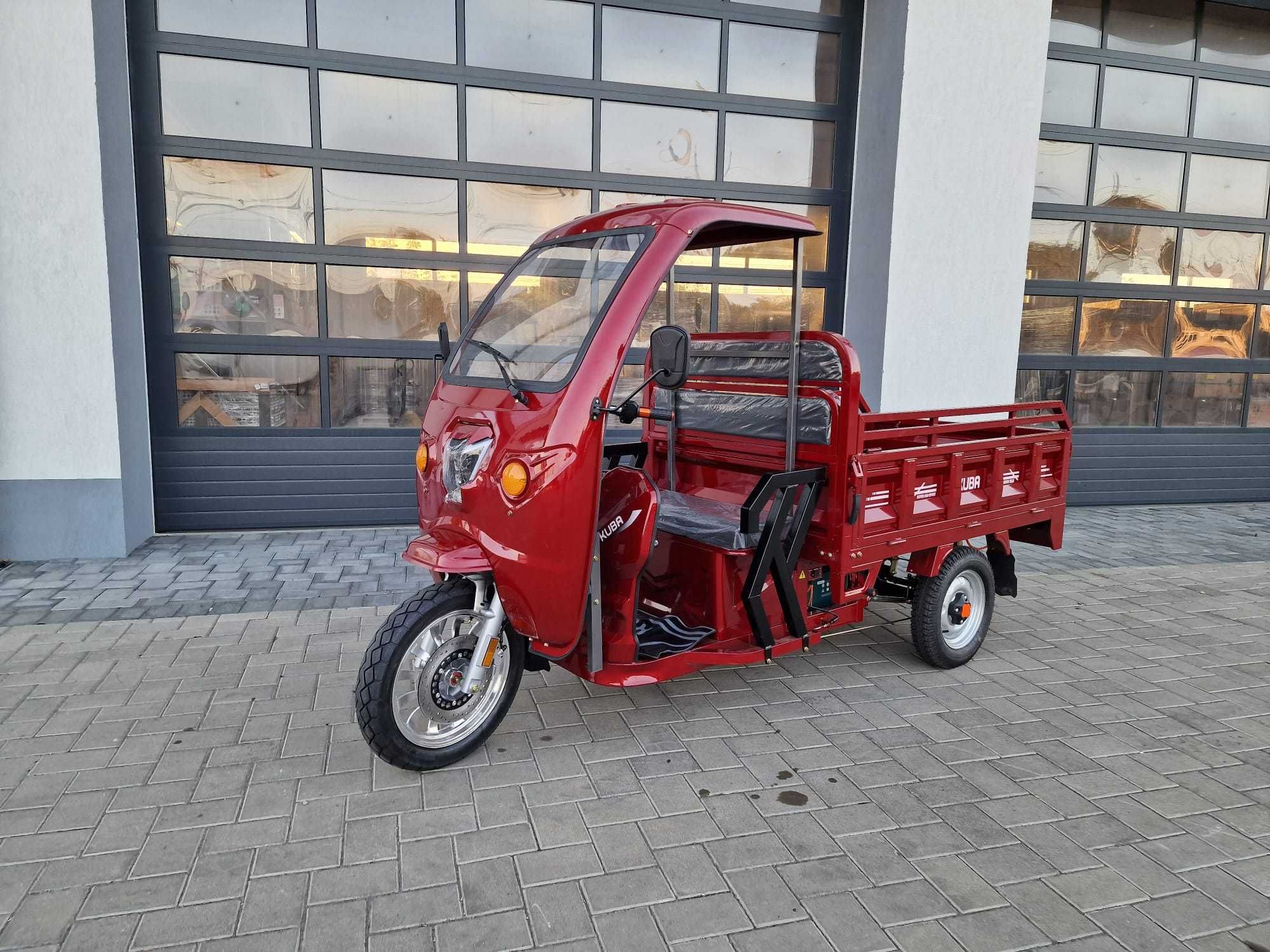 Triciclu Electric Cu Bena Tip Cargo 700 Kg Cu Cabina CIV COC Kuba