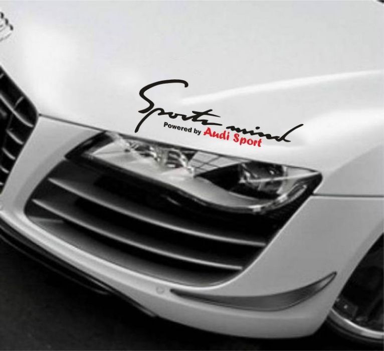 Sport mind powered by audi sticker audi rs sport a3 a4 a6 a8 s3 s6 гр