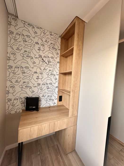 Шкаф с рабочей зоной цвет ангора современный