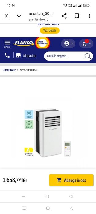 Aer condiționat portabil Trotec.