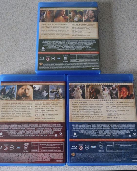 The Hobbit + The Lord of The Rings: Extended Trilogies (30 - Disc Set) (Bluray)