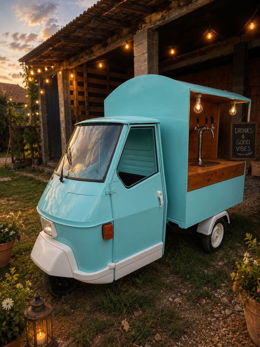Piaggio ape prosecco van