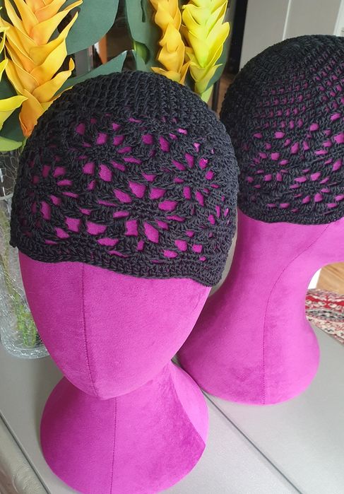 Ажурные летние шапочки