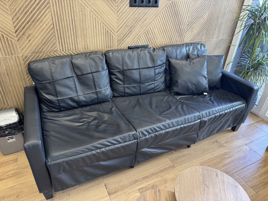 Мека мебел-Кожен Диван