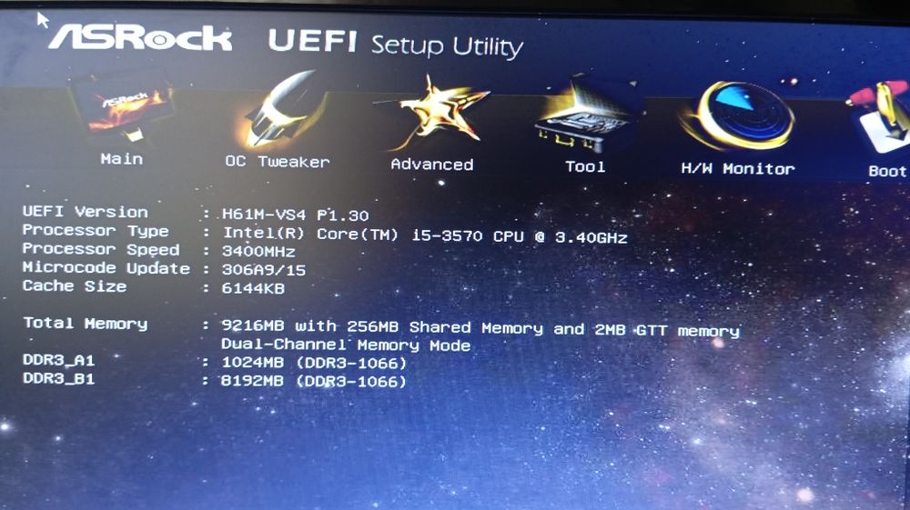 H61+I5-3570+8GB DDR3. Narxiga arzidigan, oqish va treyding uchun komp.