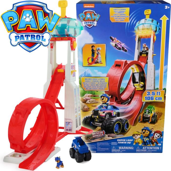 Paw Patrol Super Loop Tower Голяма кула с писта Пес Патрул