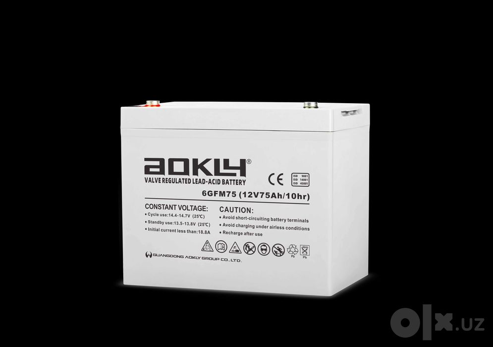 AOKLY вattery 6-GFM-75 (75AH/12V) аккумуляторная батарея