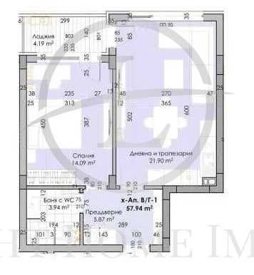 Реф. 3300 Двустаен Апартамент / Южен