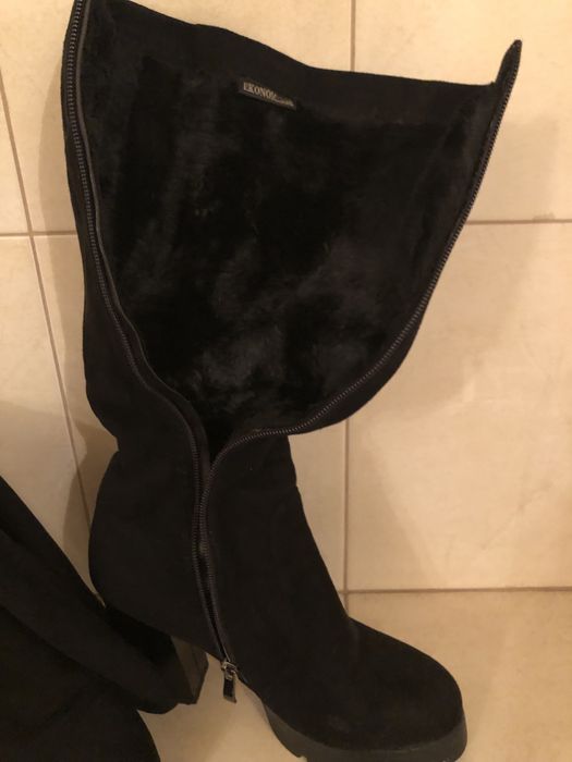 Замшевые сапожки