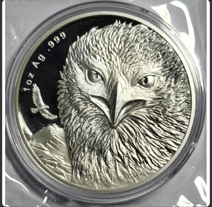 Серебряная монета Самоа, Золотой орёл вторая монета.