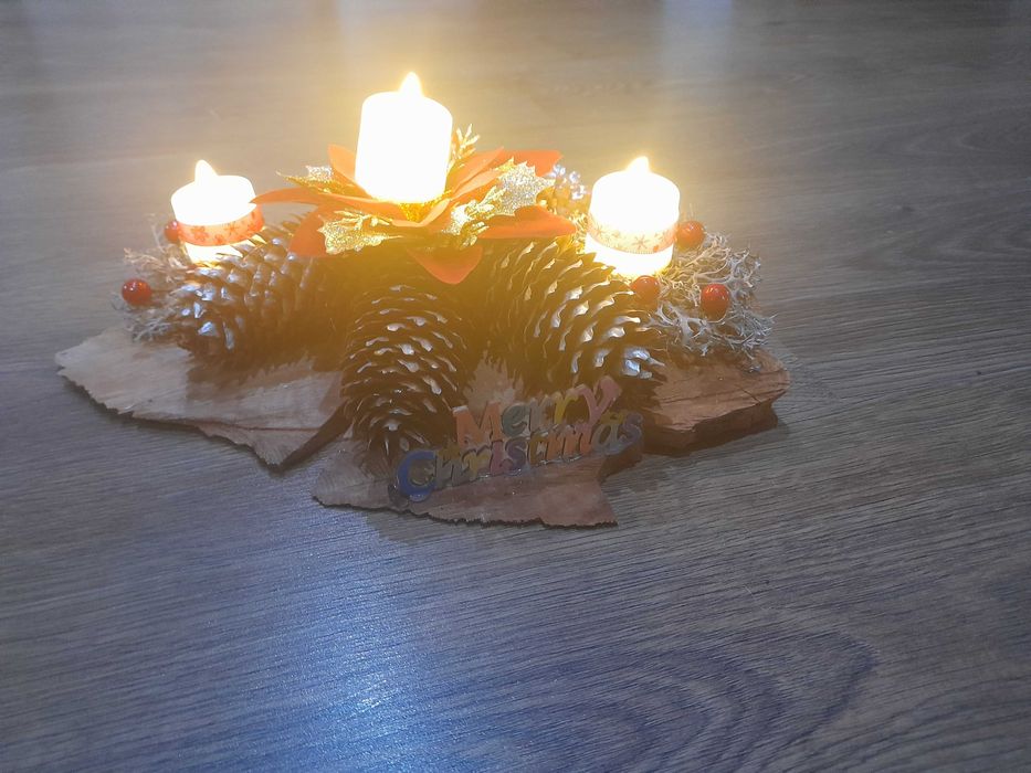 Коледни украси- свещници