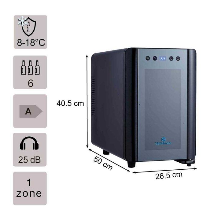 Răcitor Frigider Vin 6 sticle CaveCool CC06BM