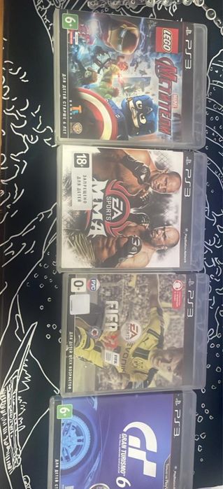 Диски PS3(fifa17,mma,gran turismo,lego)
