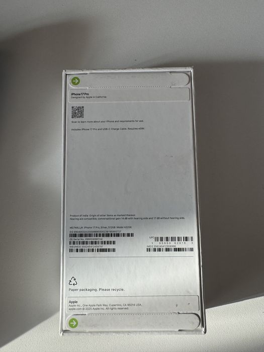 Продам новый айфон 17 pro 512гб