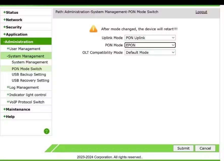 Роутер GPON ва EPON