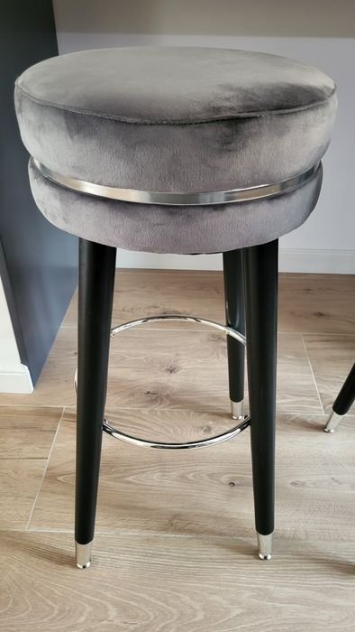 Scaun de bar gri/argintiu Mauro Ferretti PARIS