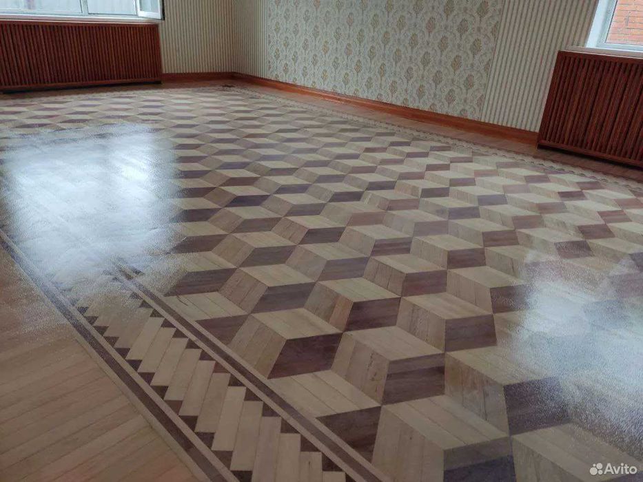 Шлифовка паркета и покрытие лаком под ключ| Shlifovka pol parket