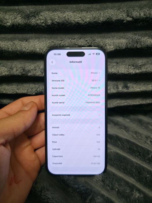 Vand Iphone 15 128GB pret 2500 negociabil