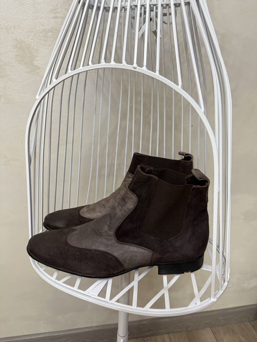 43 Мъжки обувки lloyd  боти естествена  кожа велур