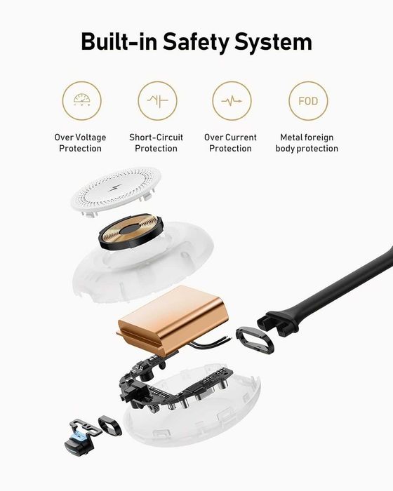 WeeFacny Преносимо зарядно за Apple Watch 1200mAh, безжично