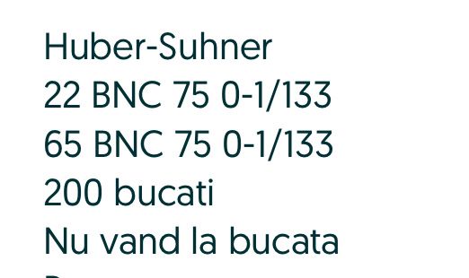 Suhner components mufe cablu