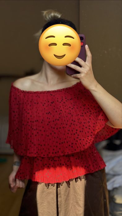 Риза Zara червена