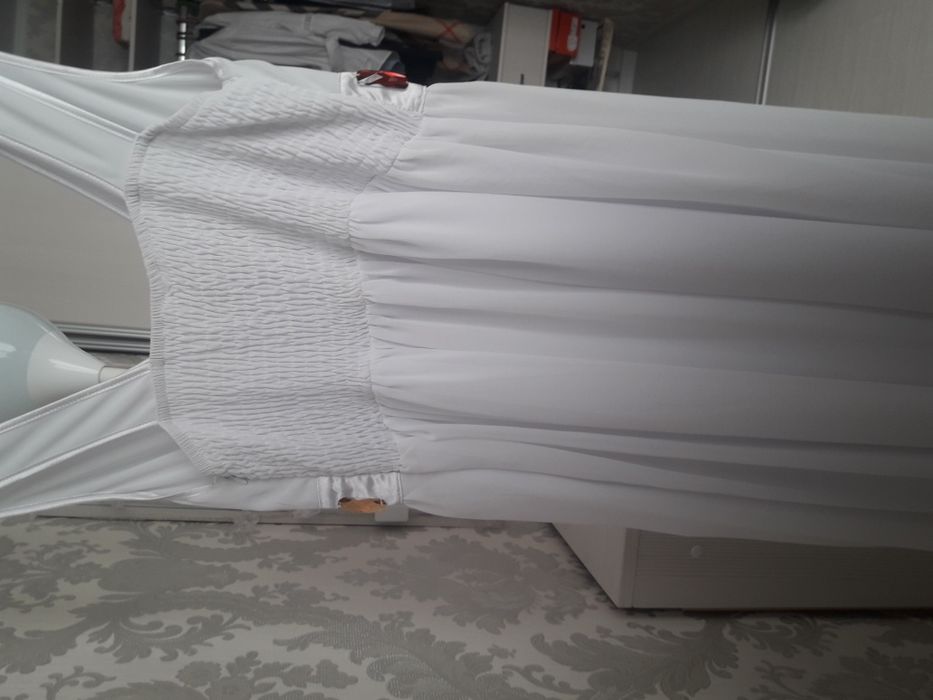 Белоснежное белое Турецк.платье.