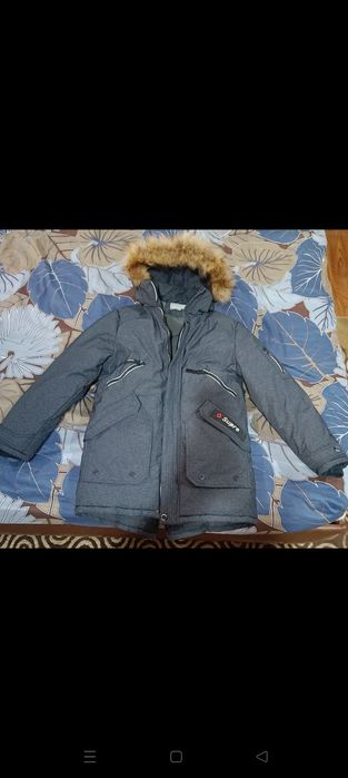 Зимняя теплая куртка,для мальчика 10-12 лет