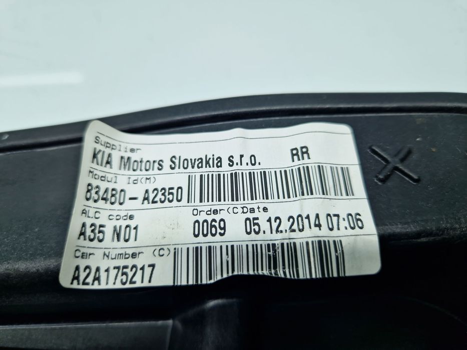 Macara electrica geam dreapta spate KIA Ceed (JD) [Fabr 2012-2018] Hat