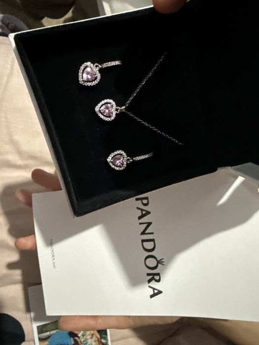 Pandora оригинал алқасы мен сырғасы