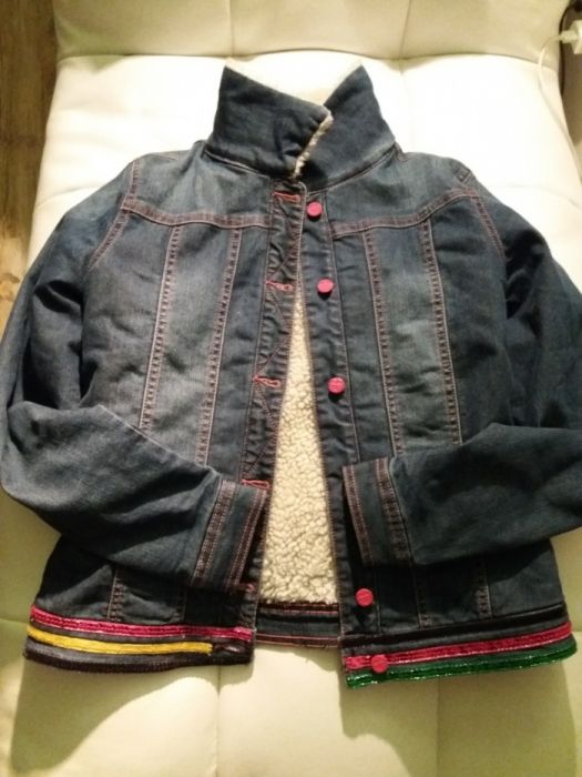 Geaca de blugi imblanita Desigual