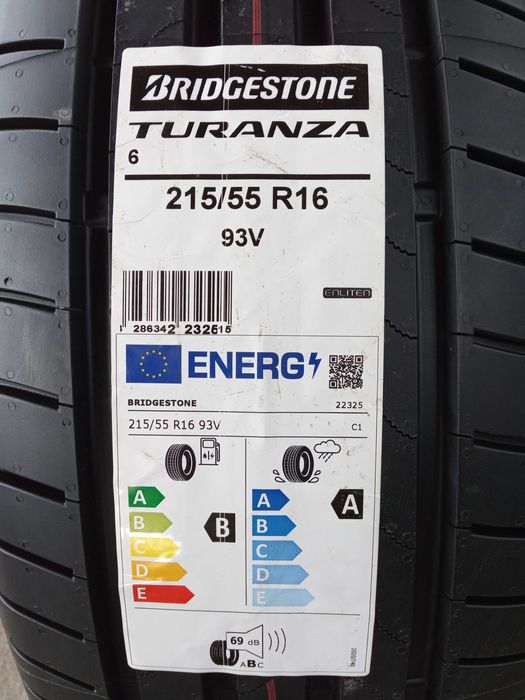 4 Нови летни гуми 215/55R16 Bridgestone Turanza 6 BS364 93V DOT2024