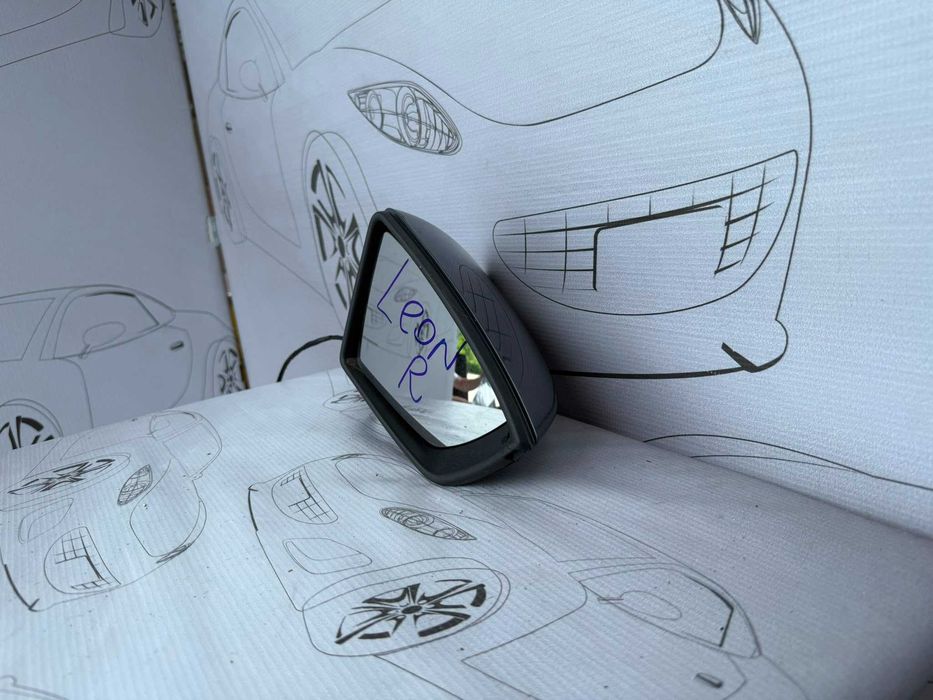 Oglindă Dreaptă 6 PINI Seat Leon 5F 2013 / 2012-2020 / Cod OEM 5F2857508N (5C2)
