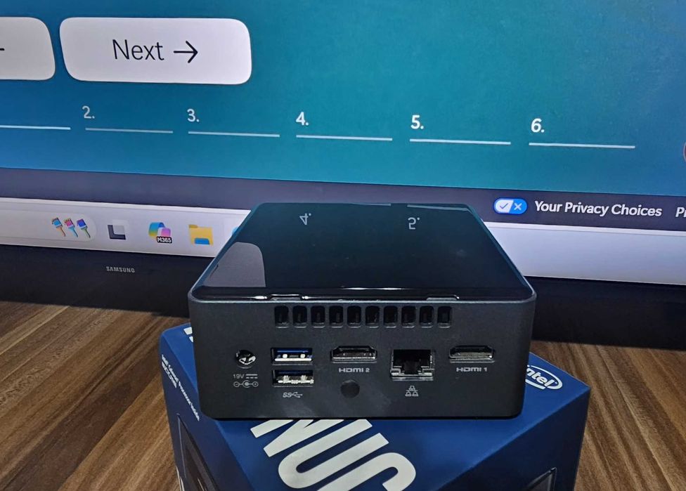 Mini PC Work-From-Home – Windows 11 Pro – 8GB RAM – Configurat complet