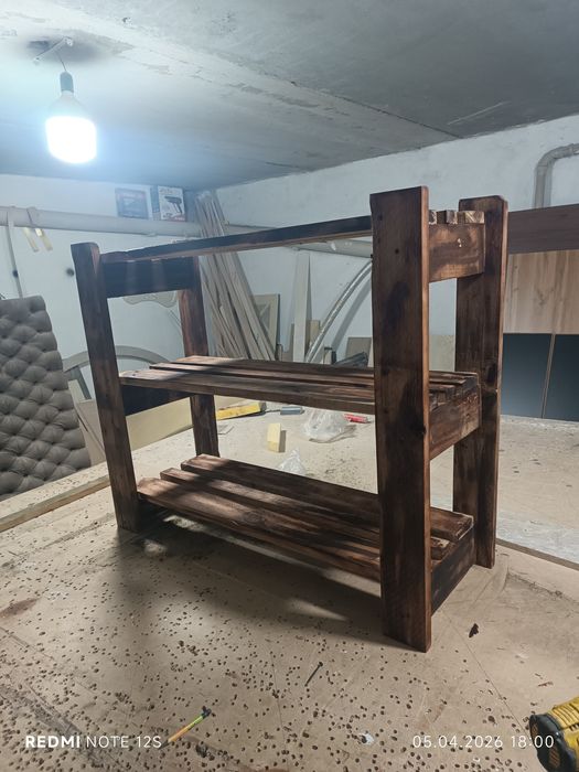 Полка для обувы из дерева